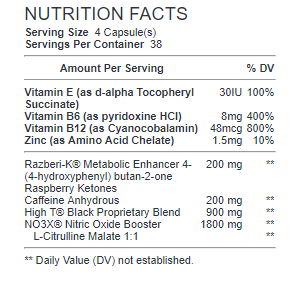 KFM High T Black Ingredients Image