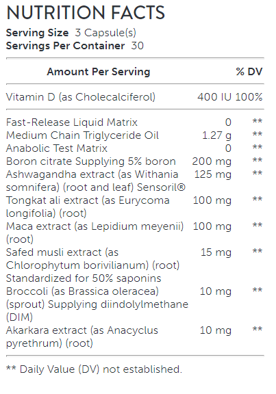 Test 4K SX7 Booster Ingredients Image