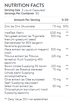 Vitaligenix T10 Ingredients Image